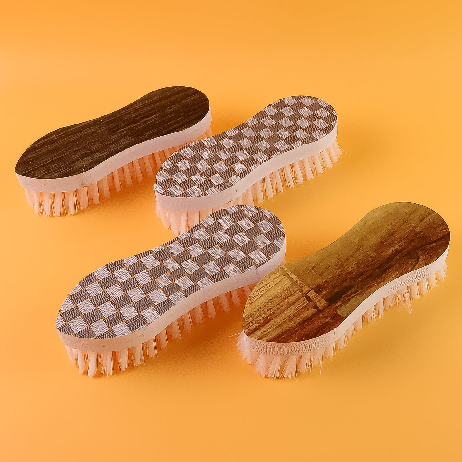 VeePee Ergonomic Curved Laundry Brush Set (4 Pc) VeePee Ergonomic Curved Laundry Brush Set (4 Pc)
